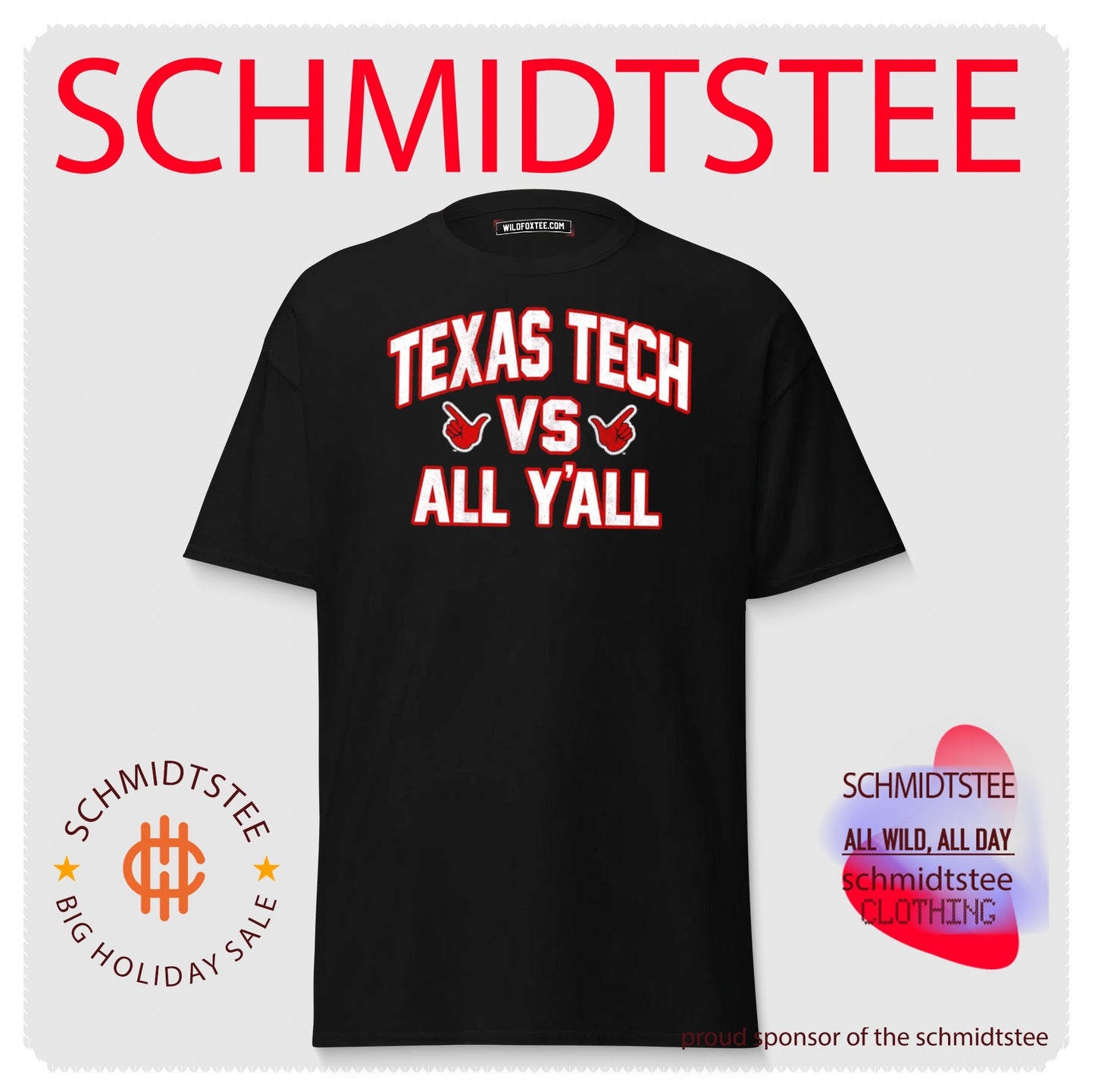 Texas tech vs all y’all college football shirt