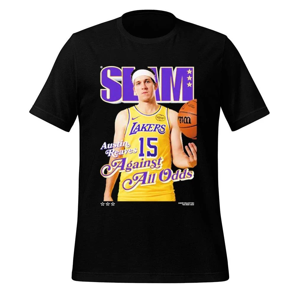 SLAM 260 Cover Tee Austin Reaves Against All Odds Los Angeles Laker NBA Shirt