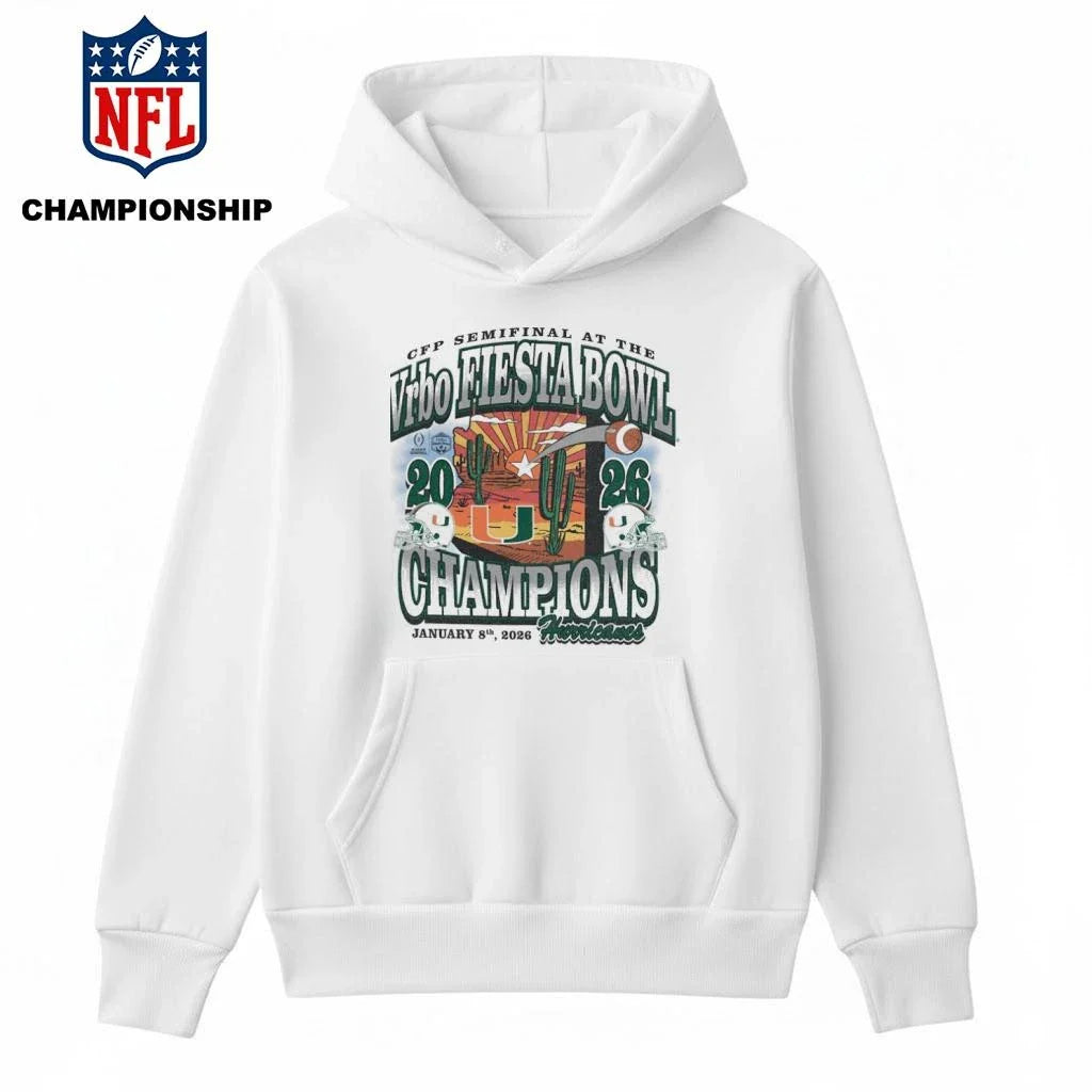 University of Miami Football 2026 Fiesta Bowl Champions Shirt