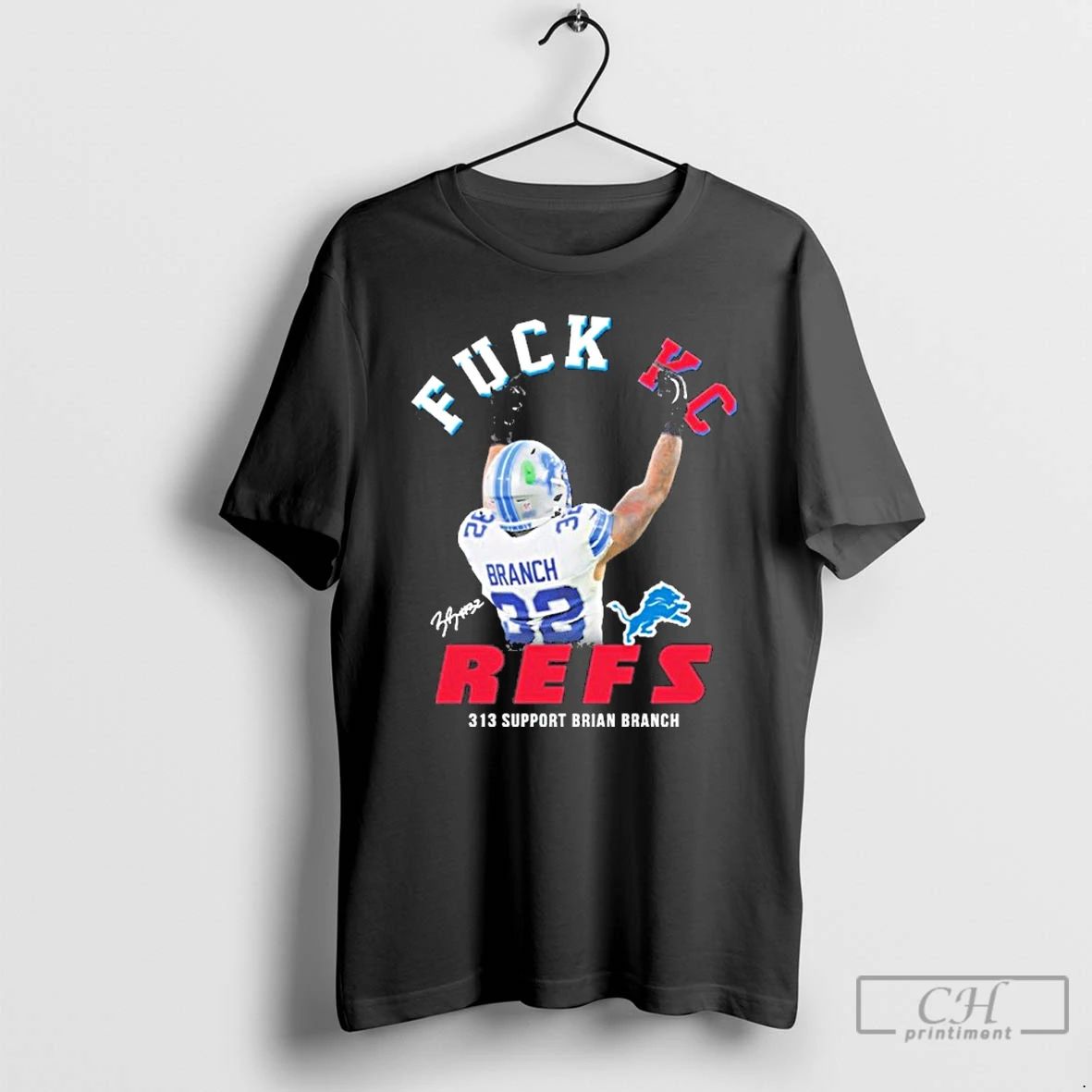 Classic 313 Support Brian Branch Fuck Kc Refs T Shirts