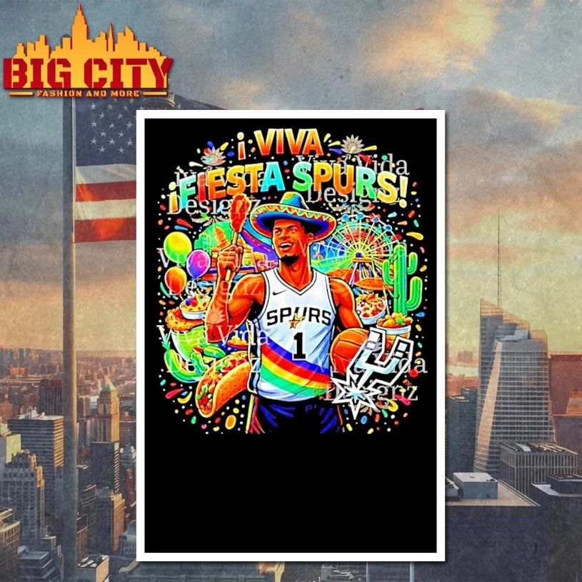 Victor Wembanyama Mexico Viva Fiesta Spurs San Antonio Spurs Basketball Game Day 2026 Shirt