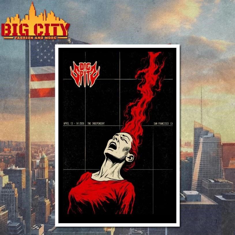 DIE SPITZ San Francisco CA On April 13-14 2026 Tour Poster Shirt