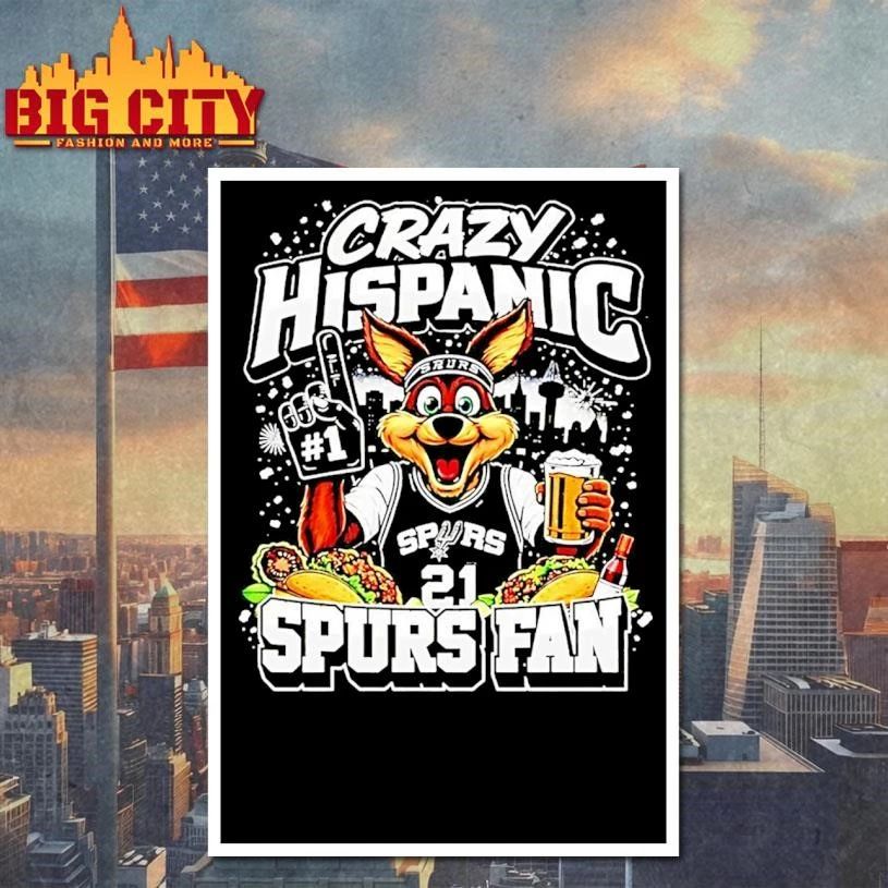 The Coyote San Antonio Spurs Basketball Crazy Hispanic Spurs Fan 2026 Shirt