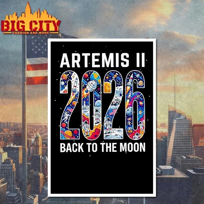 Fun Artemis II Back to Moon 2026 Space Dreamers Shirt