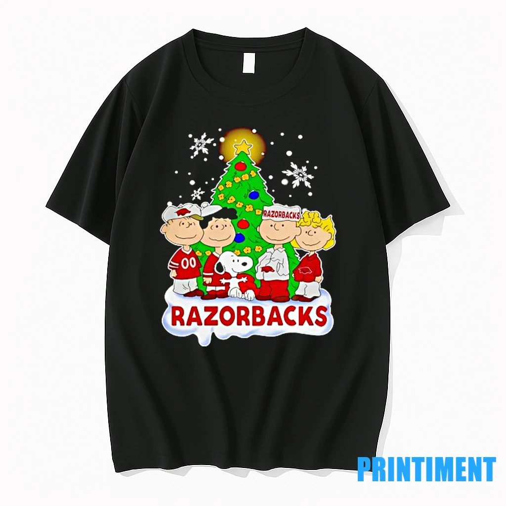 Peanuts Characters Arkansas Razorbacks Christmas Tshirts Sweater