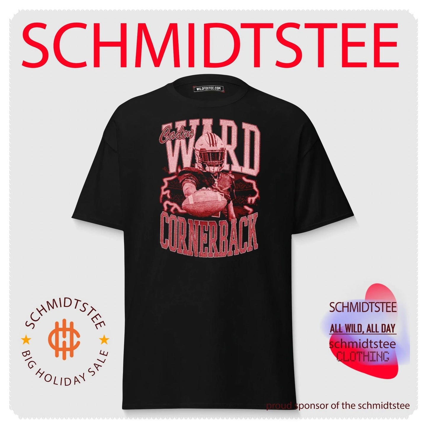 Caden Ward Cornerback football player athlete shirt