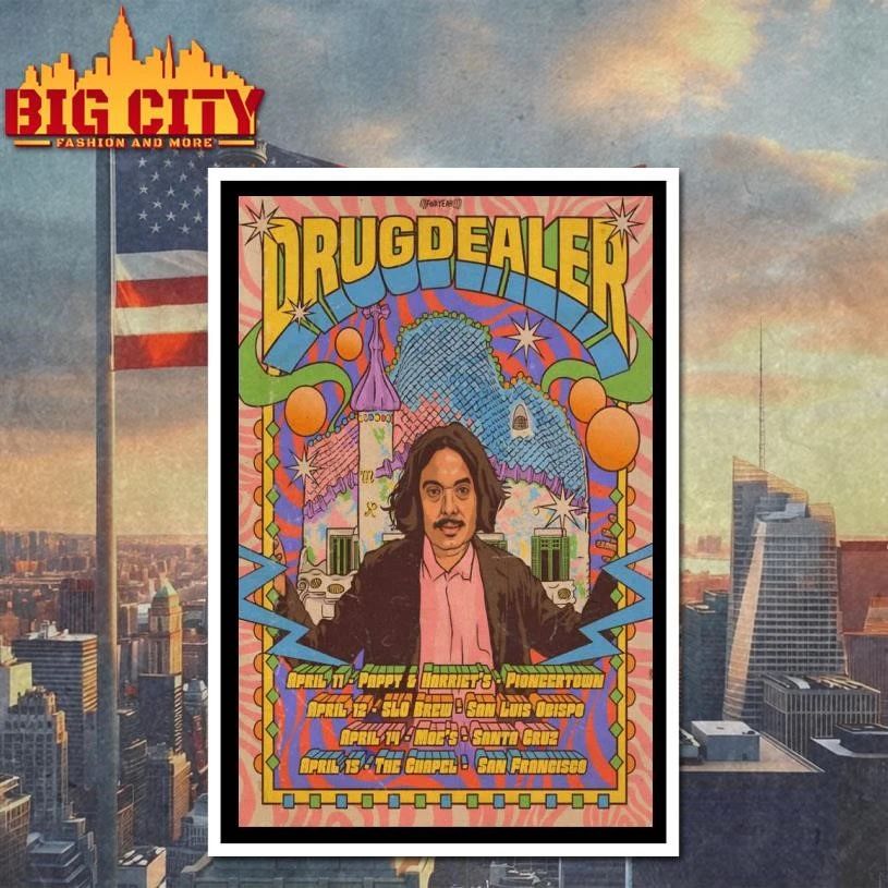 DRUGDEALER CA Tour April 2026 Poster Shirt