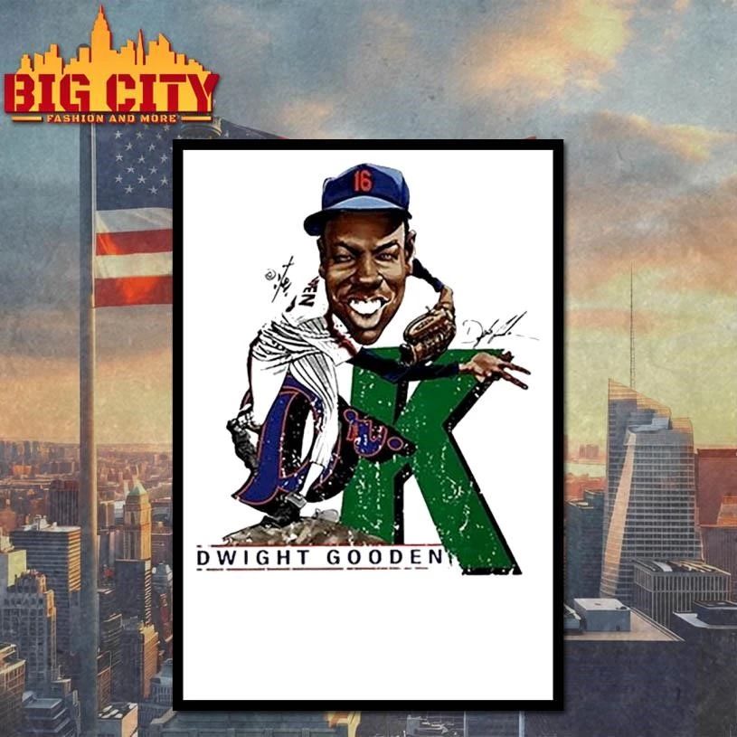 Dwight Gooden New York Mets MLB Signature Caricature Shirt