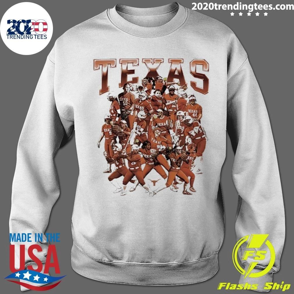 Texas Longhorns NCAA Softball Team Collage Shirt