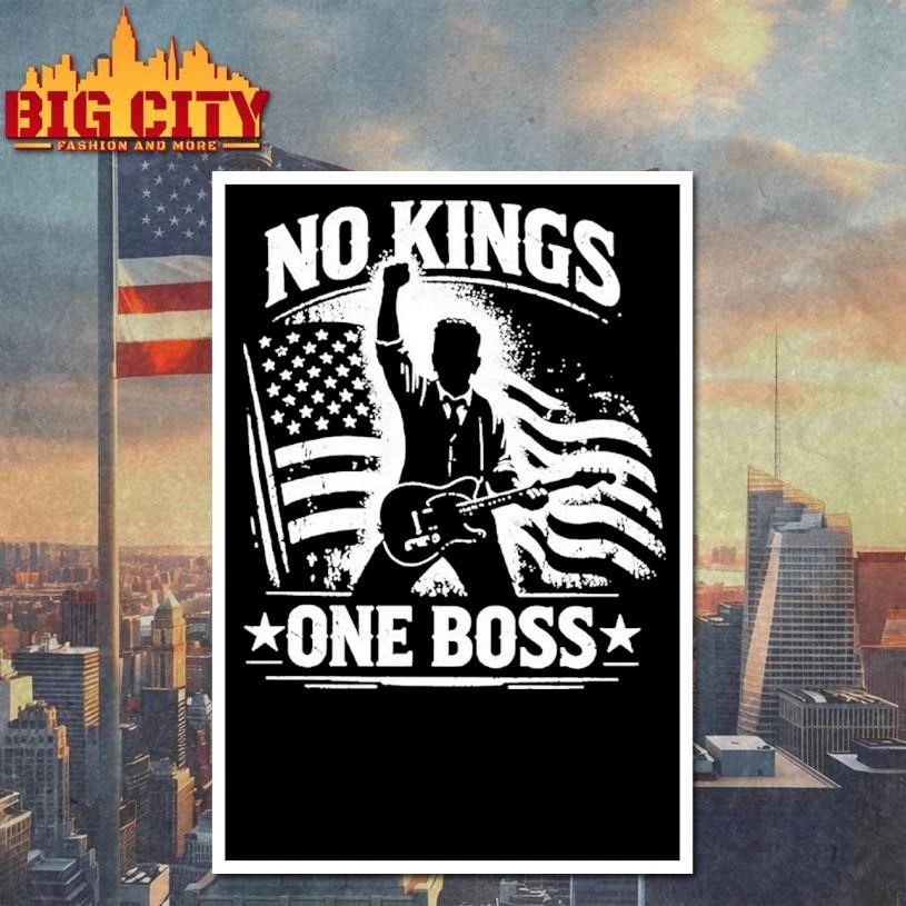 No Kings One Boss American Flag Shirt