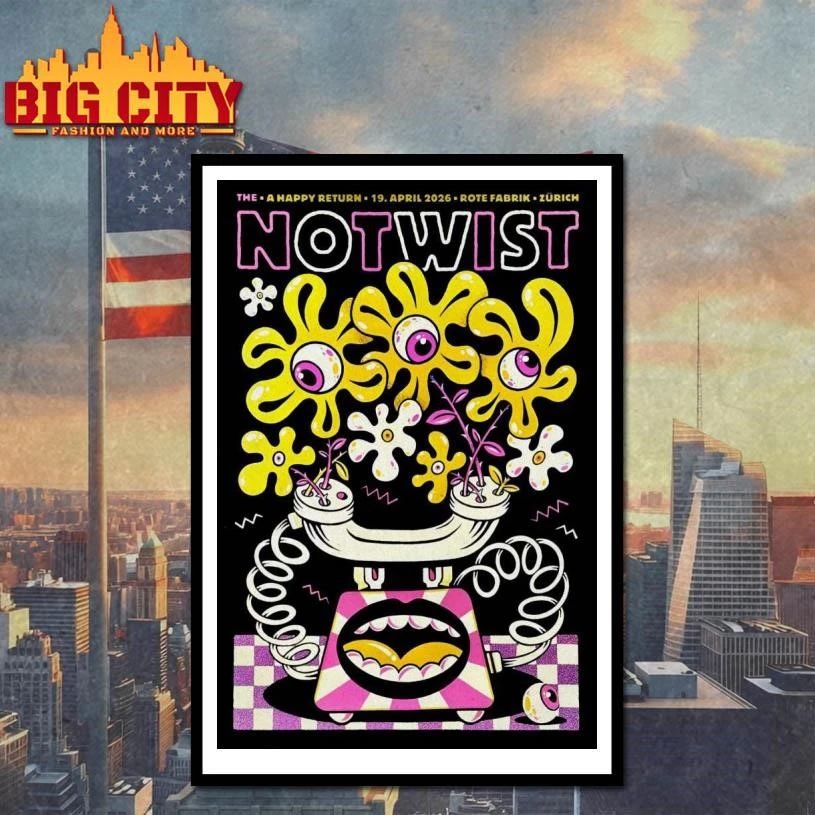 Notwist Zürich Switzerland Tour On Apr 19 2026 Poster Shirt