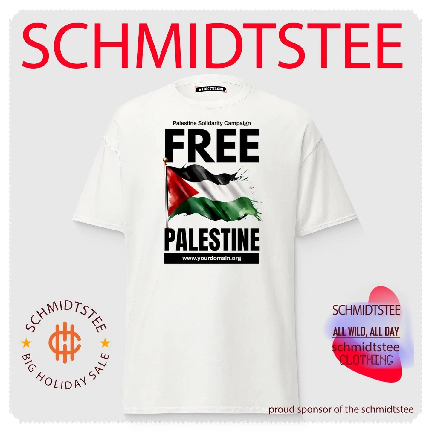 Free Palestine Solidarity Campaign Flag shirt