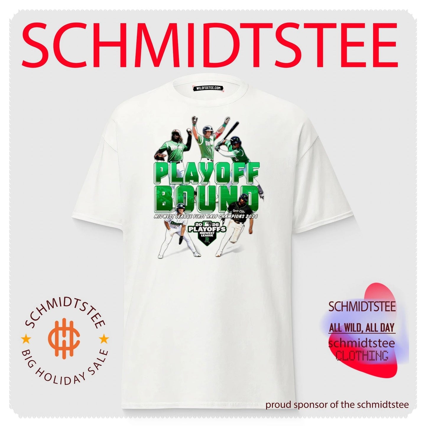 Dayton Dragons Playoff Bound Midwest League First Half Champions 2026 shirt