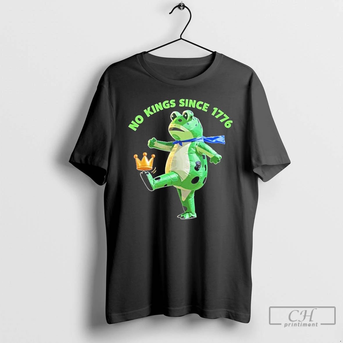 Classic No Kings Since 1776 Portland Frog Protest Resist T Shirts