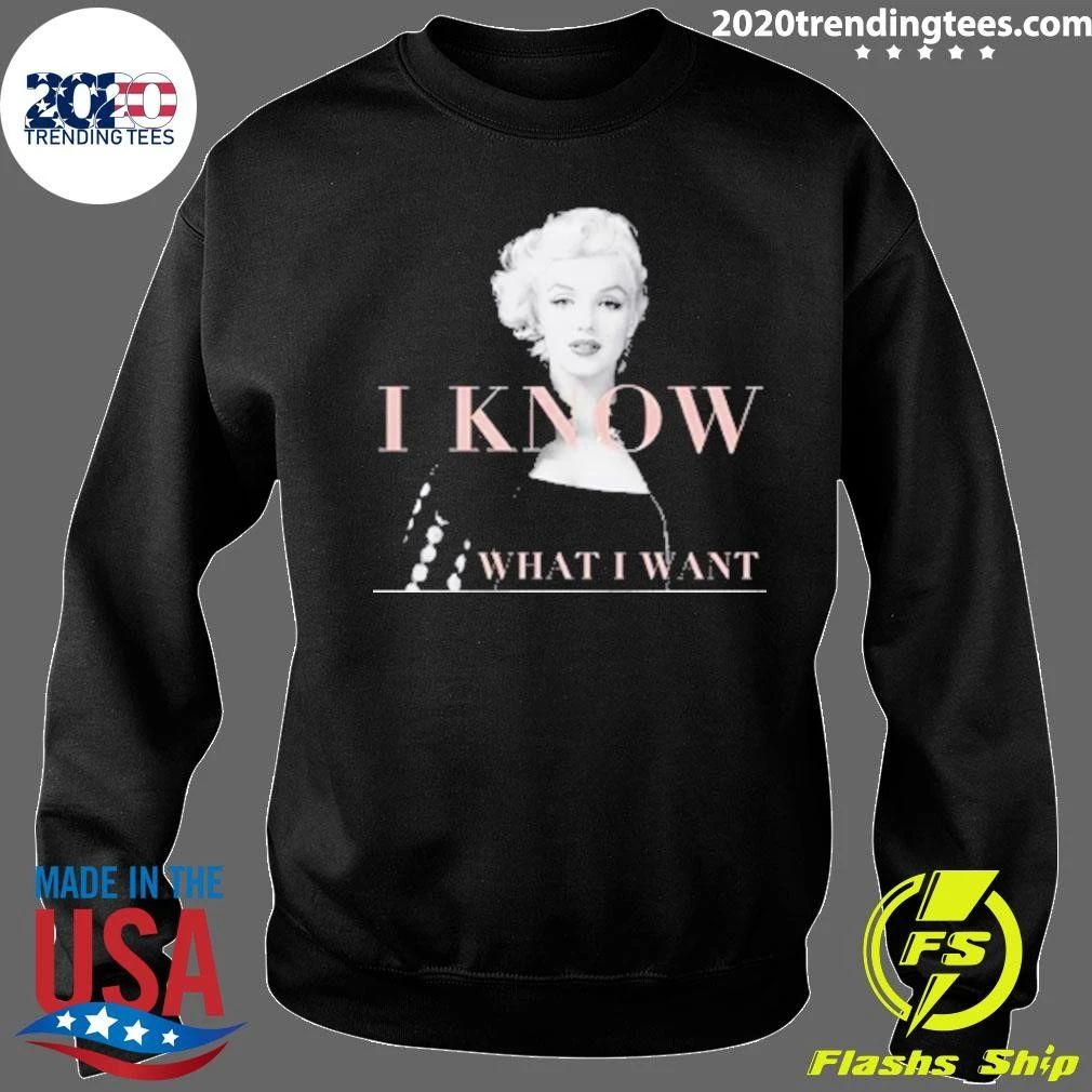 Marilyn Monroe I Know What I Want Oversized Fleece Shirt