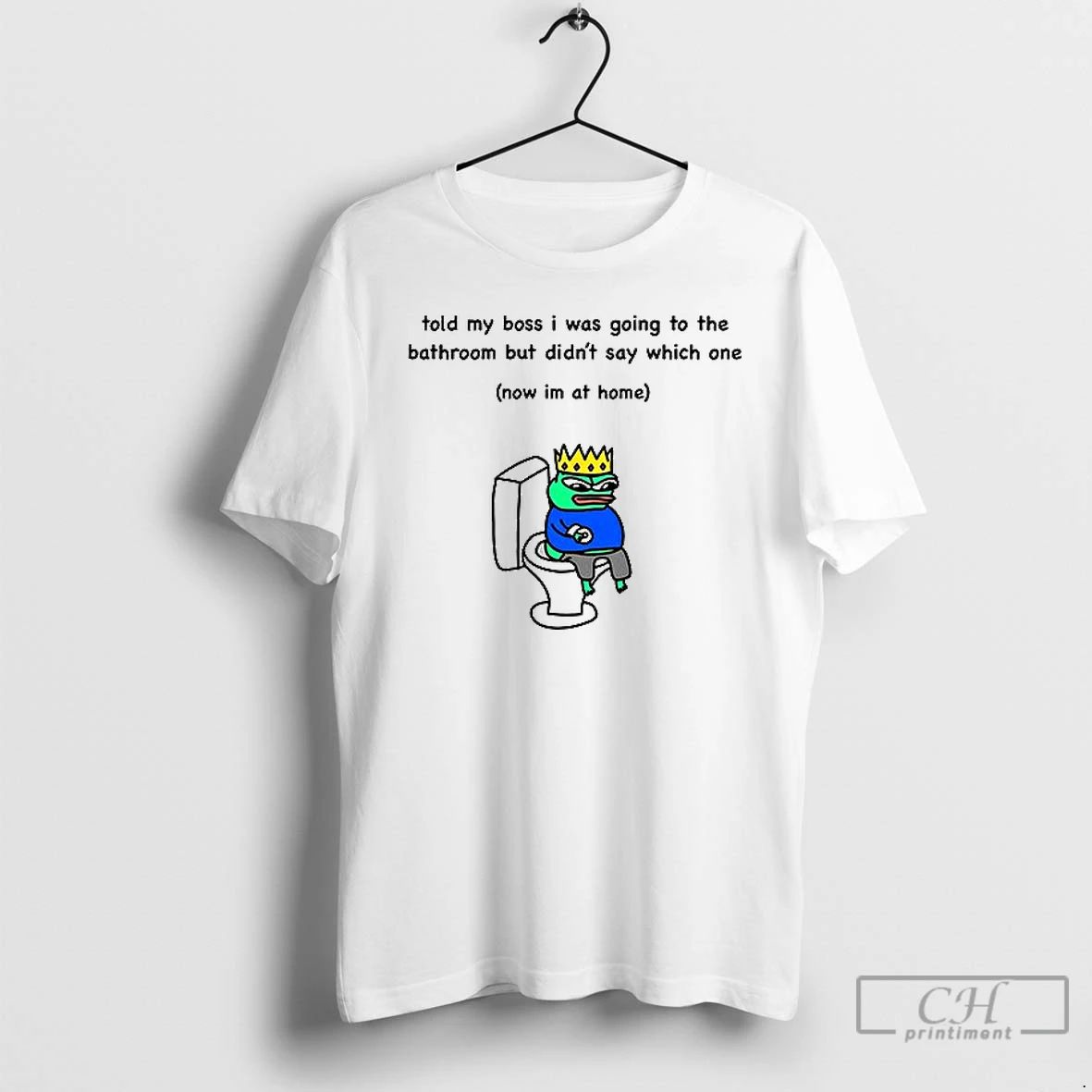 Classic Frog Told My Boss I Was Going To The Bathroom T Shirt