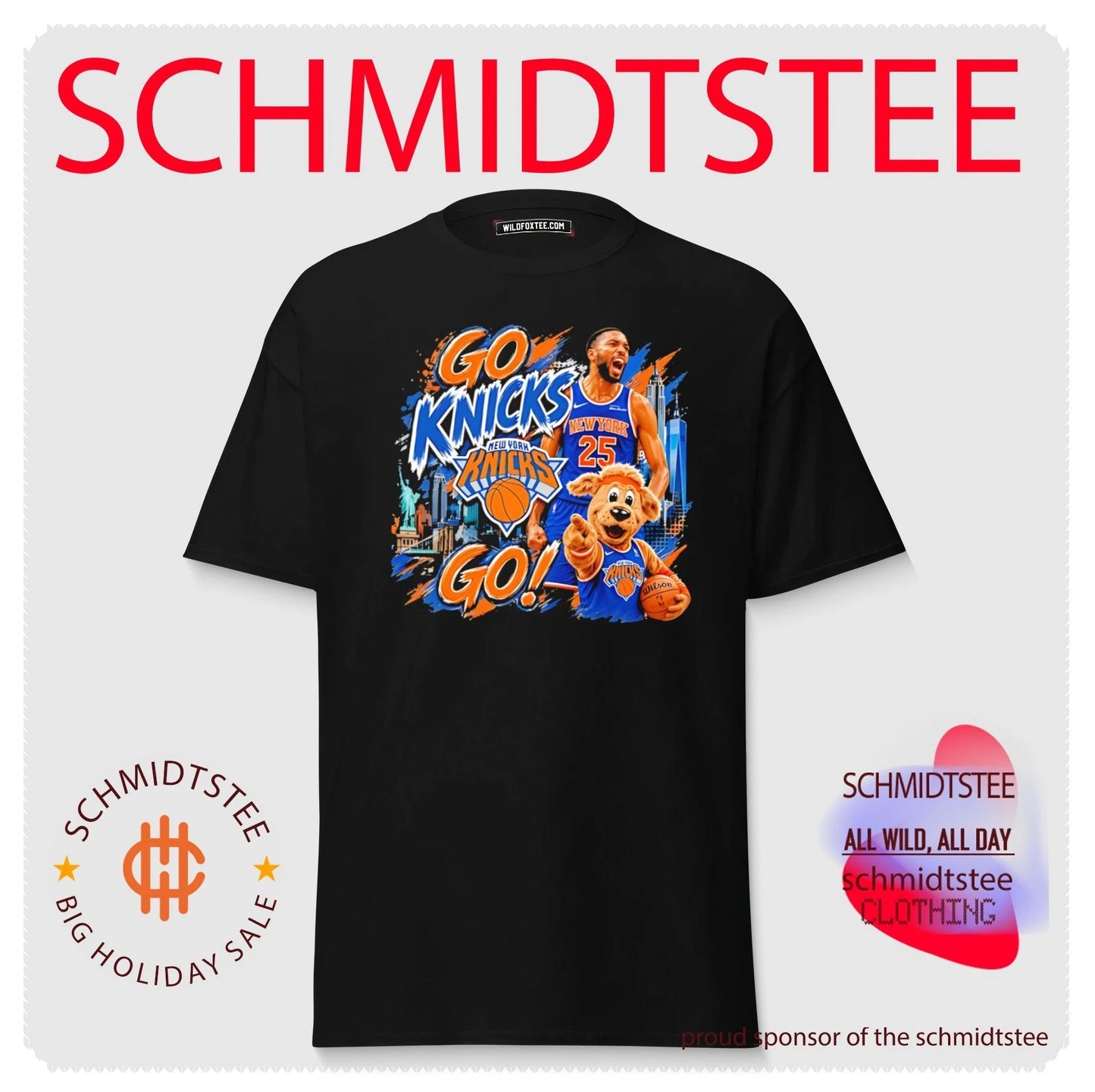 Go Knicks Go OG Anunoby New York Knicks mascot shirt