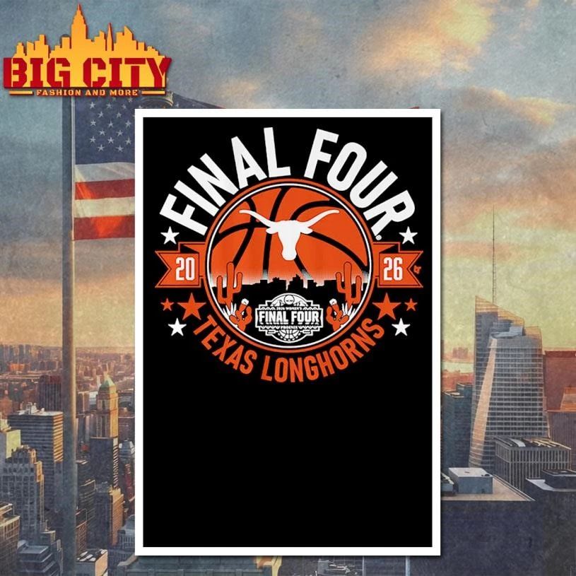 Texas Longhorns WBB 2026 Final Four Graphic shirt