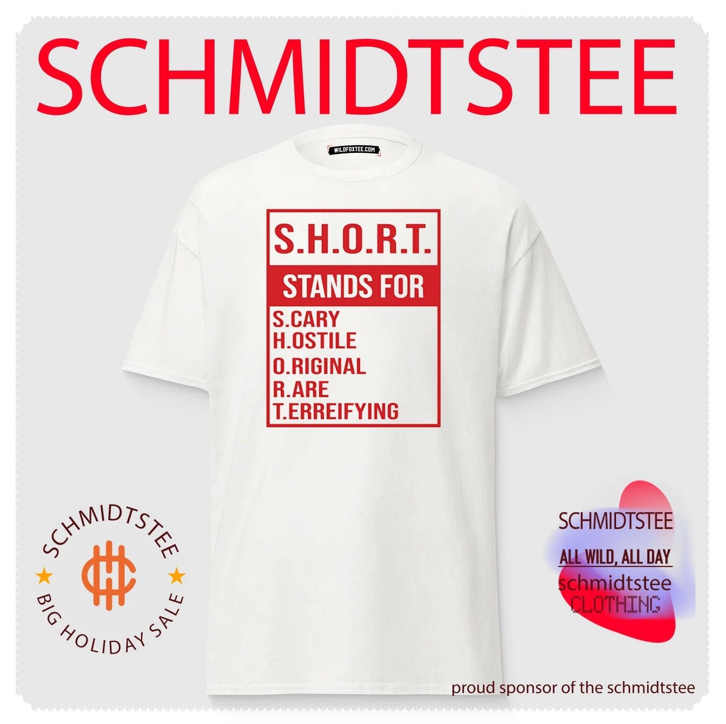 Short Stands for Scary Hostile Original Rare and Terrifying shirt