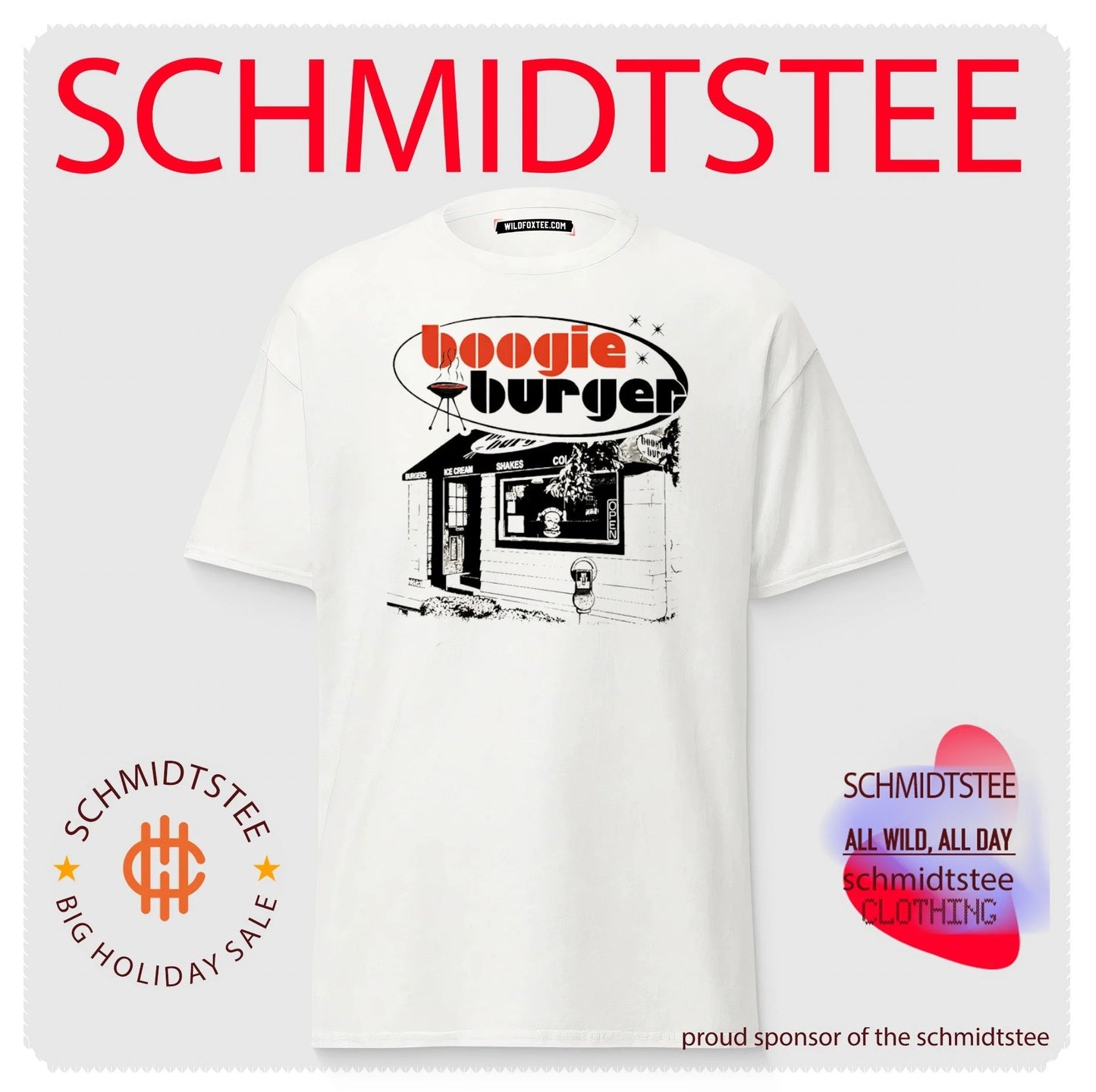 Boogie Burger Retro Diner fast food grill shirt