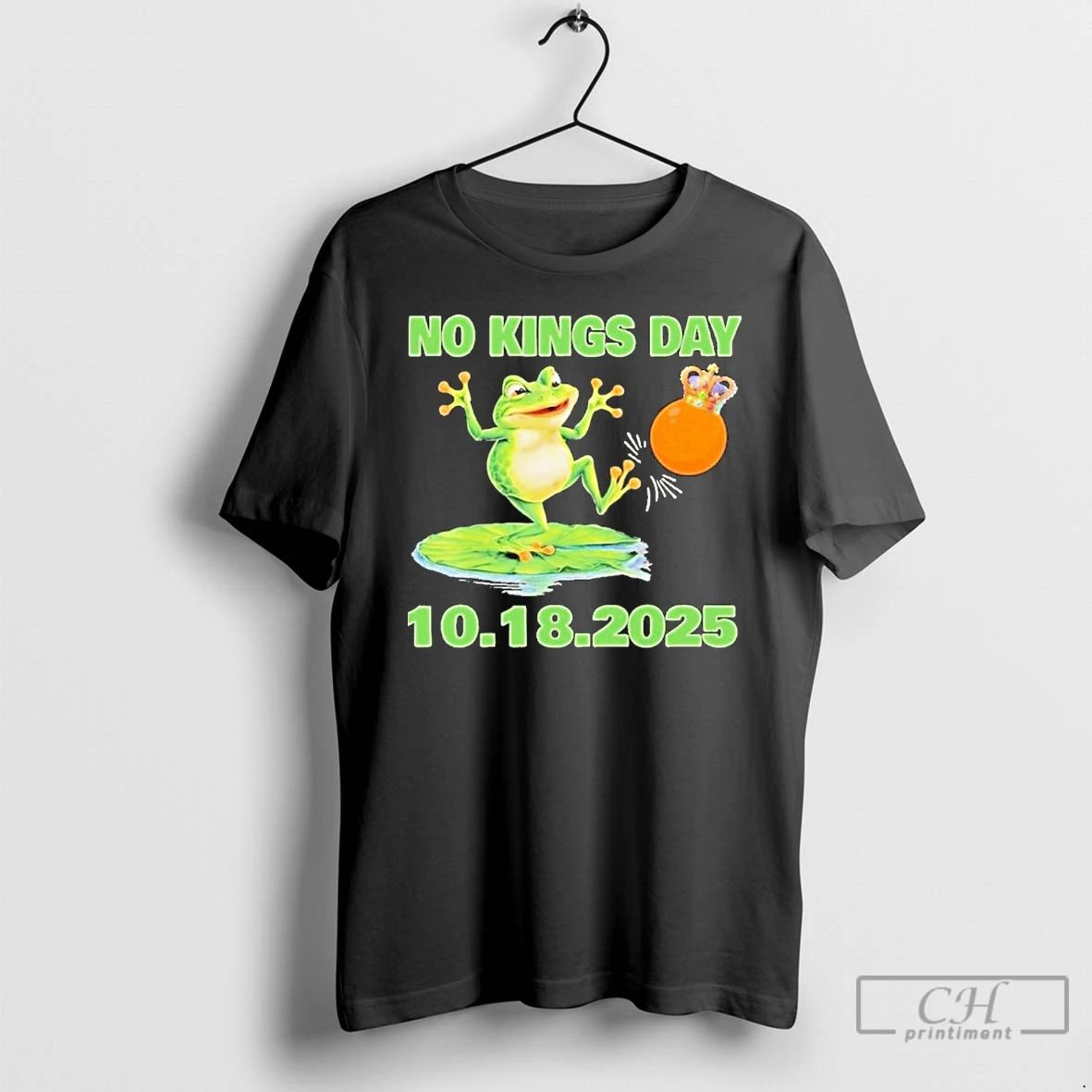 Classic Portland Frog No Kings Day 10 18 2025 T Shirts