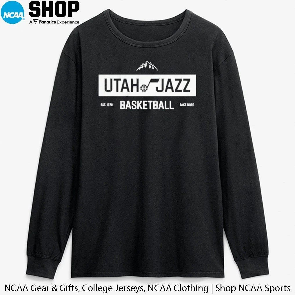 Utah Jazz Basketball Take Note Est 1979 Premium SS T-Shirt