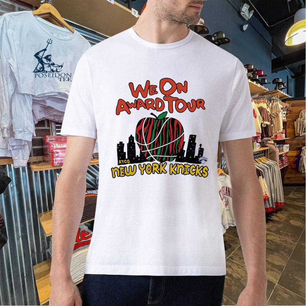 Whoopi Goldberg New York Knicks X Homage X A Tribe Called Quest Blue We On Award Tour T-shirt