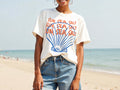 Retro Seashell Comfort Colors Coastal Summer Unisex T-shirt, Sweatshirt, Hoodie (1)