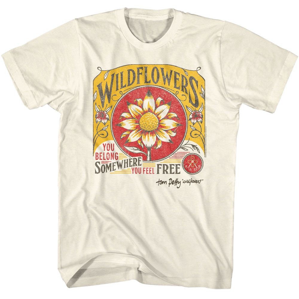 Tom Petty Wildflowers Natural Unisex T-shirt, Sweatshirt, Hoodie (1)