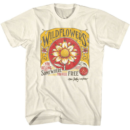 Tom Petty Wildflowers Natural Unisex T-shirt, Sweatshirt, Hoodie (1)