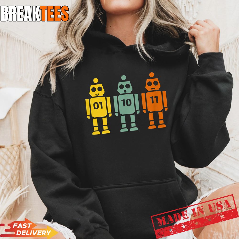 01 10 11 Robot T-Shirt