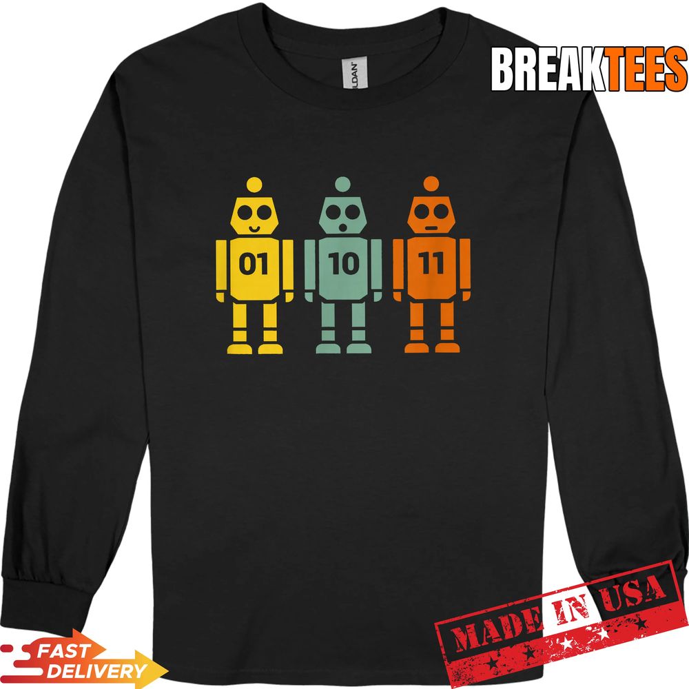 01 10 11 Robot T-Shirt