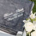 Cloud Mink Touch Throw <i>Embroidered</i>