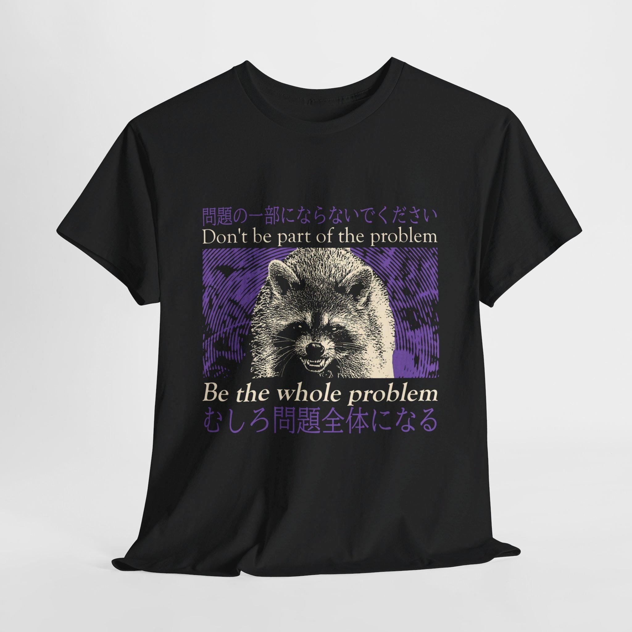 Don'T Part Problem Raccoon Vintage Japanese Unisex T-shirt, Sweatshirt, Hoodie (2)