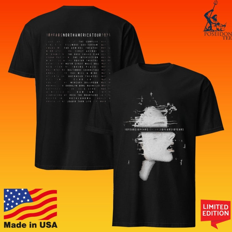10 Years North America Spring 2025 Tour T-shirt