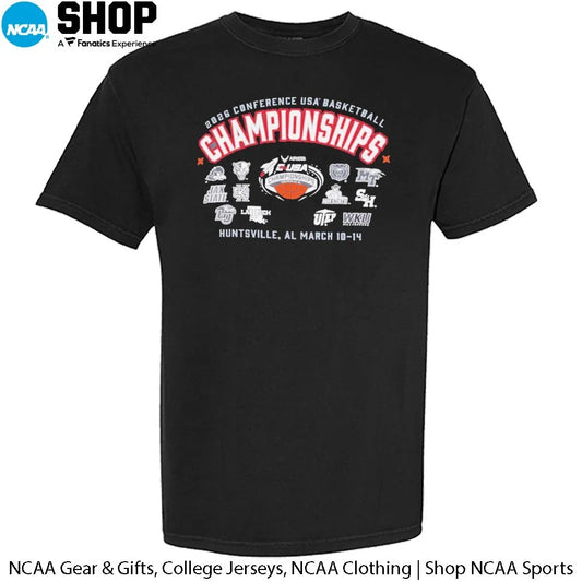 12 Teams 2026 Conference USA Basketball Champions Huntsville Al March 10-14 T-Shirt