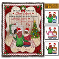 Personalized Sisters Forever Never Apart Blanket – Personalized Long Distance Friendship Christmas Blanket