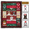 Christmas Is Better With Personalized Dog Breed Fleece Blanket – Sherpa Blanket – Christmas Dog Lovers Gifts