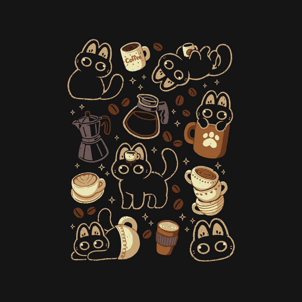 Cute Cats And Coffee Lover