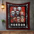 Horror Movie Fleece Blanket – Mink Blanket – Woven Blanket – Michael Freddy Jason Horror Character Blanket