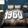 1960 Wooden Designs Bedding Set (Duvet Cover & Pillow Shams)