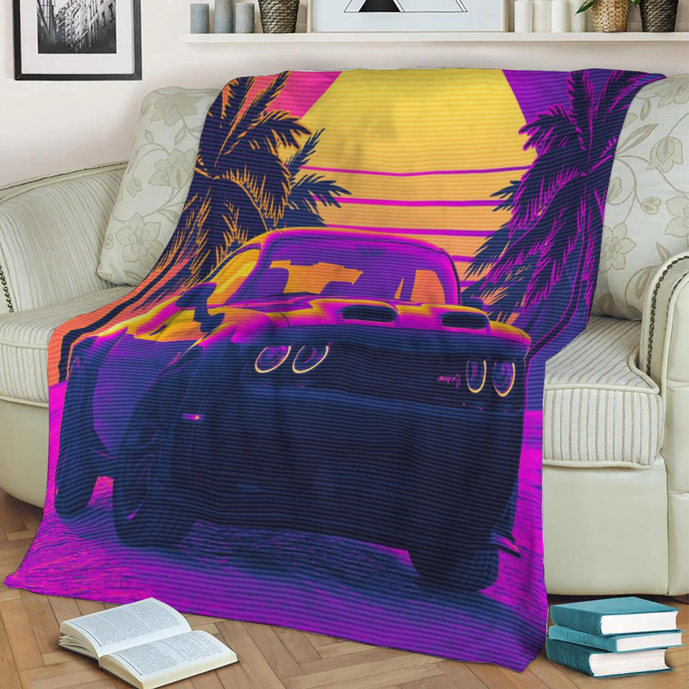 2020 Dodge Challenger SRT Fleece Throw Blanket