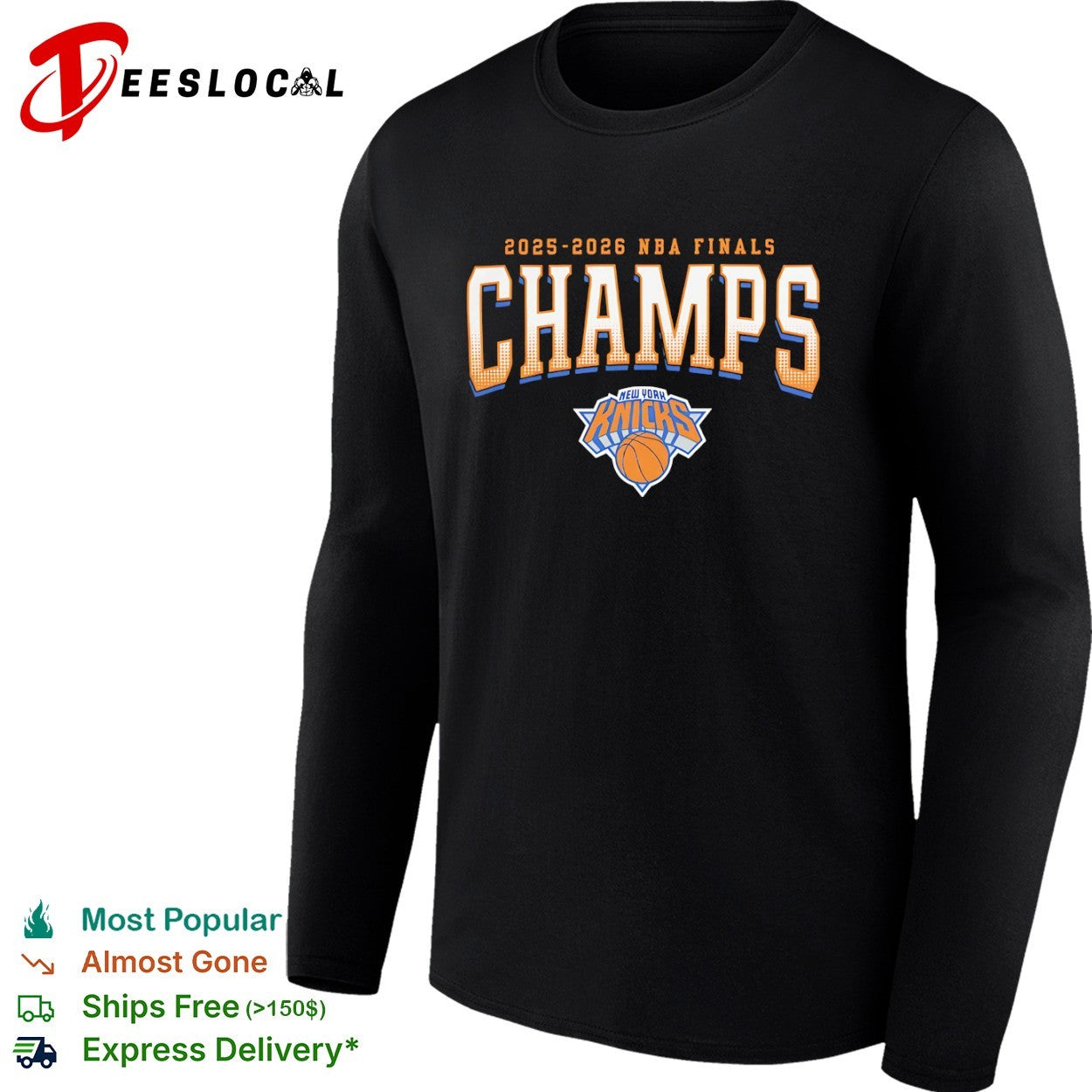 2025 2026 NBA Finals Champs New York Knicks commemorative basketball team shirt