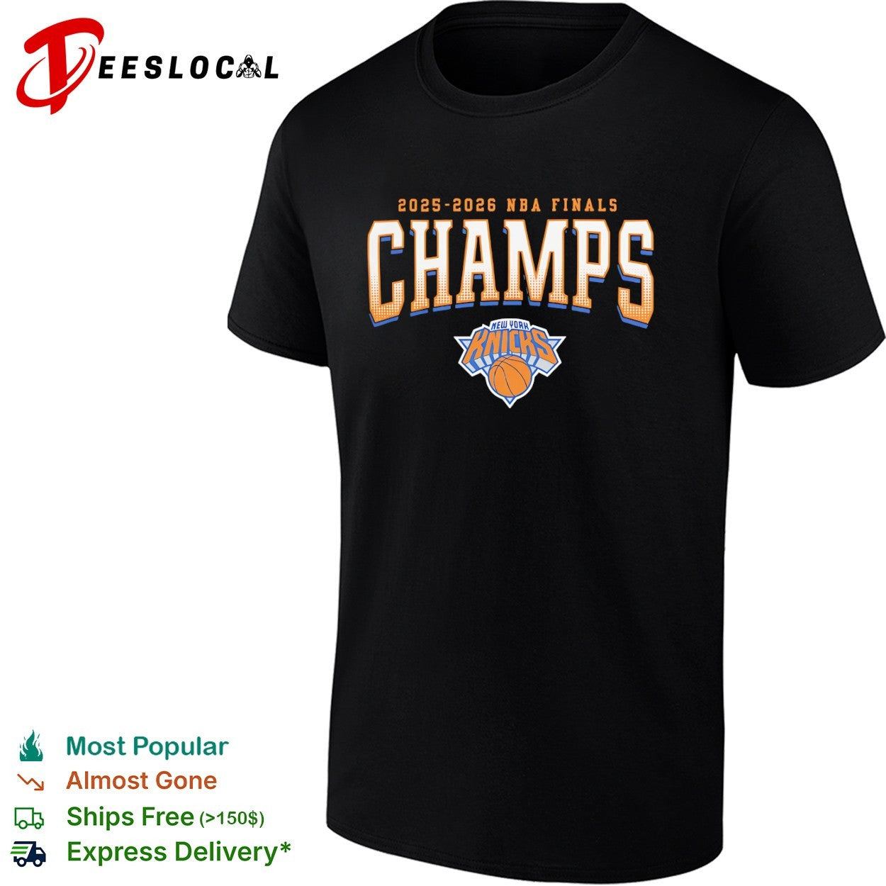 2025 2026 NBA Finals Champs New York Knicks commemorative basketball team shirt