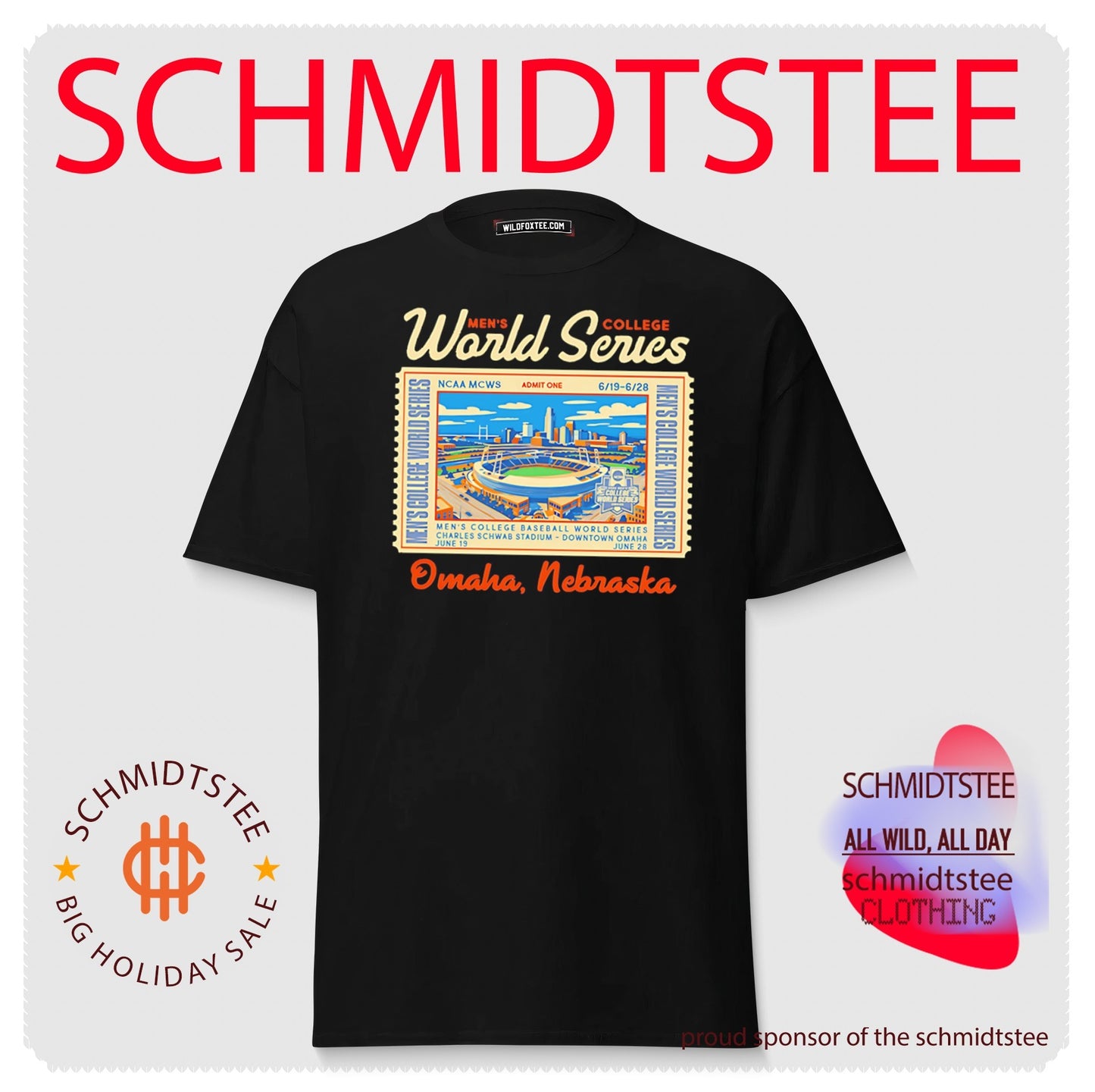 2026 Men’s College World Series Ticket stadium shirt