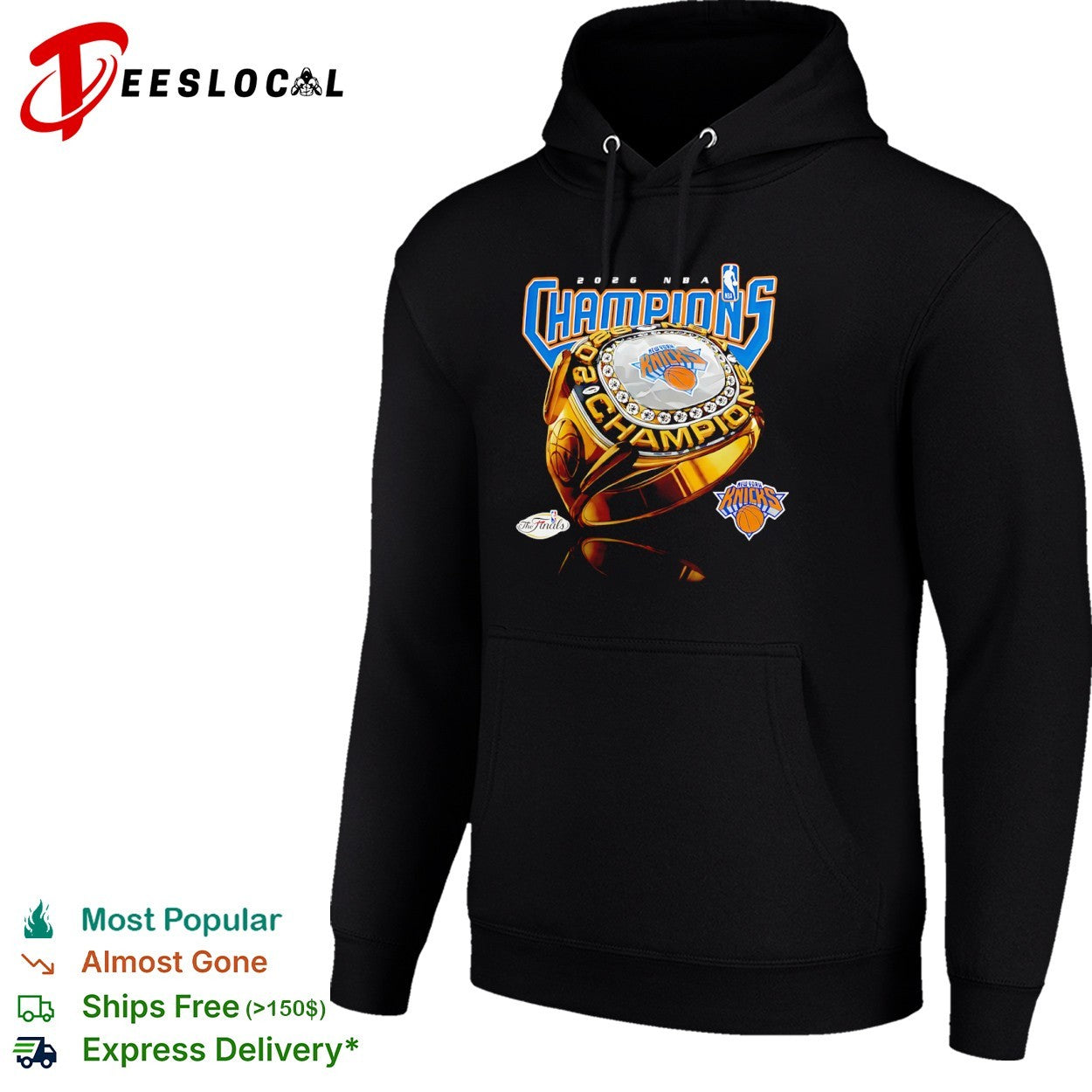 2026 NBA Champions New York Knicks Ring Trophy The Finals Basketball shirt