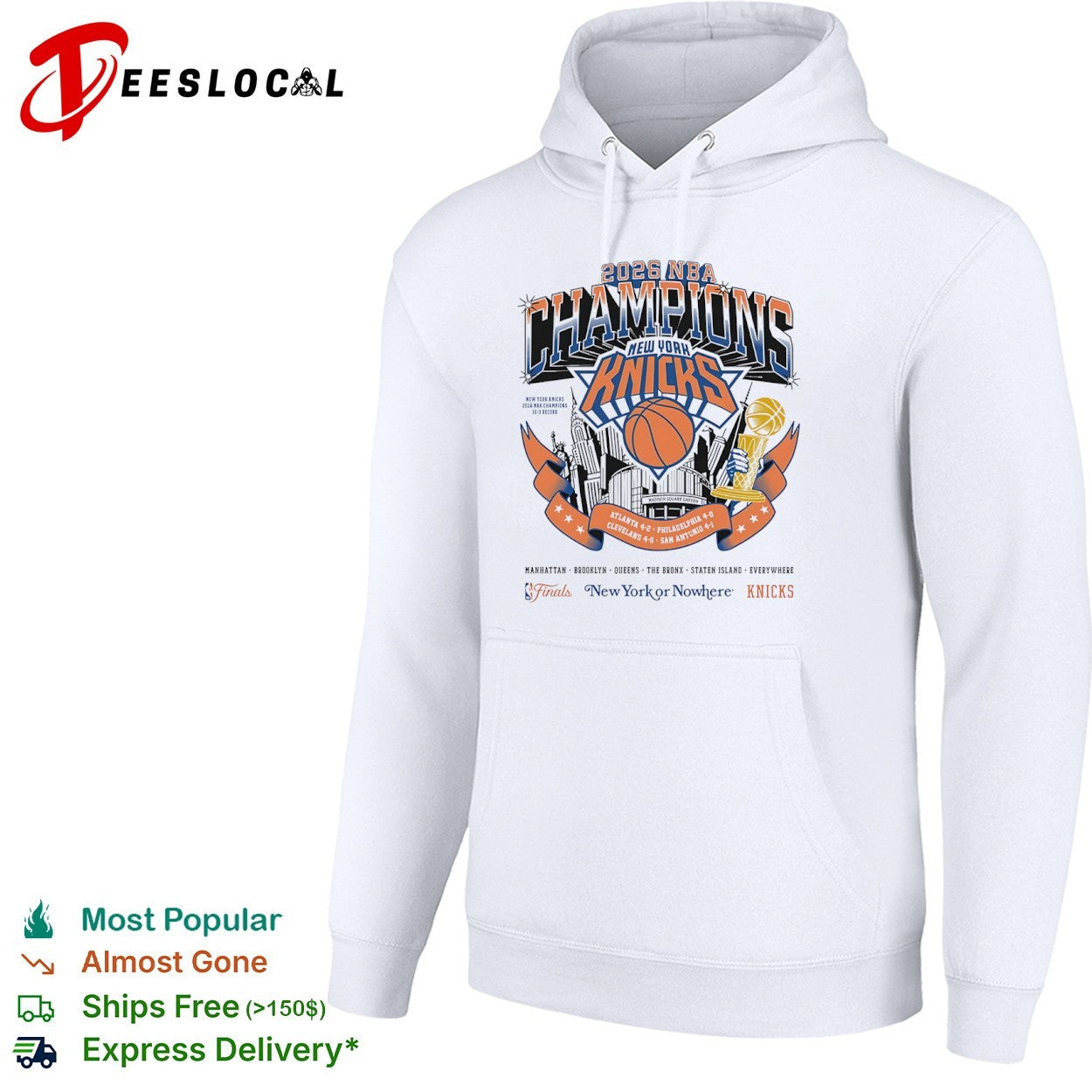 2026 NBA Champions New York Knicks Shirt Atlanta 4 2 Philadelphia 4 0 Cleveland 4 0