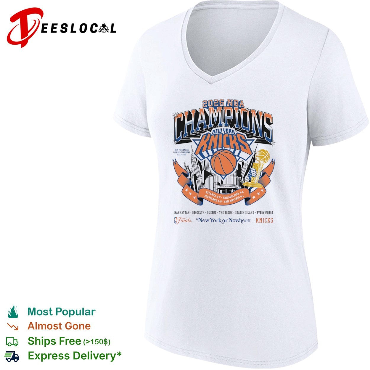 2026 NBA Champions New York Knicks Shirt Atlanta 4 2 Philadelphia 4 0 Cleveland 4 0