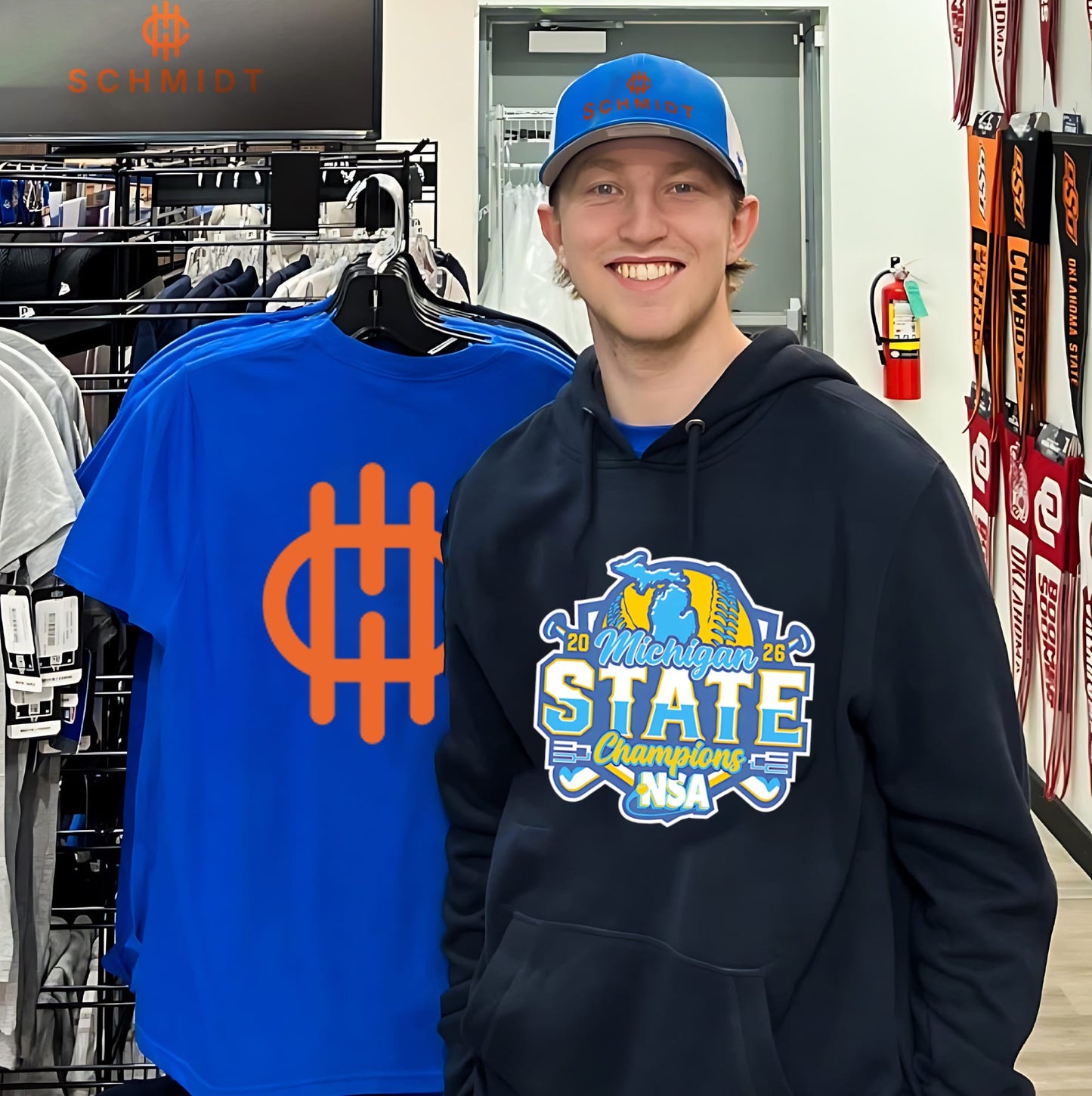 2026 NSA Michigan State Champions Softball logo shirt