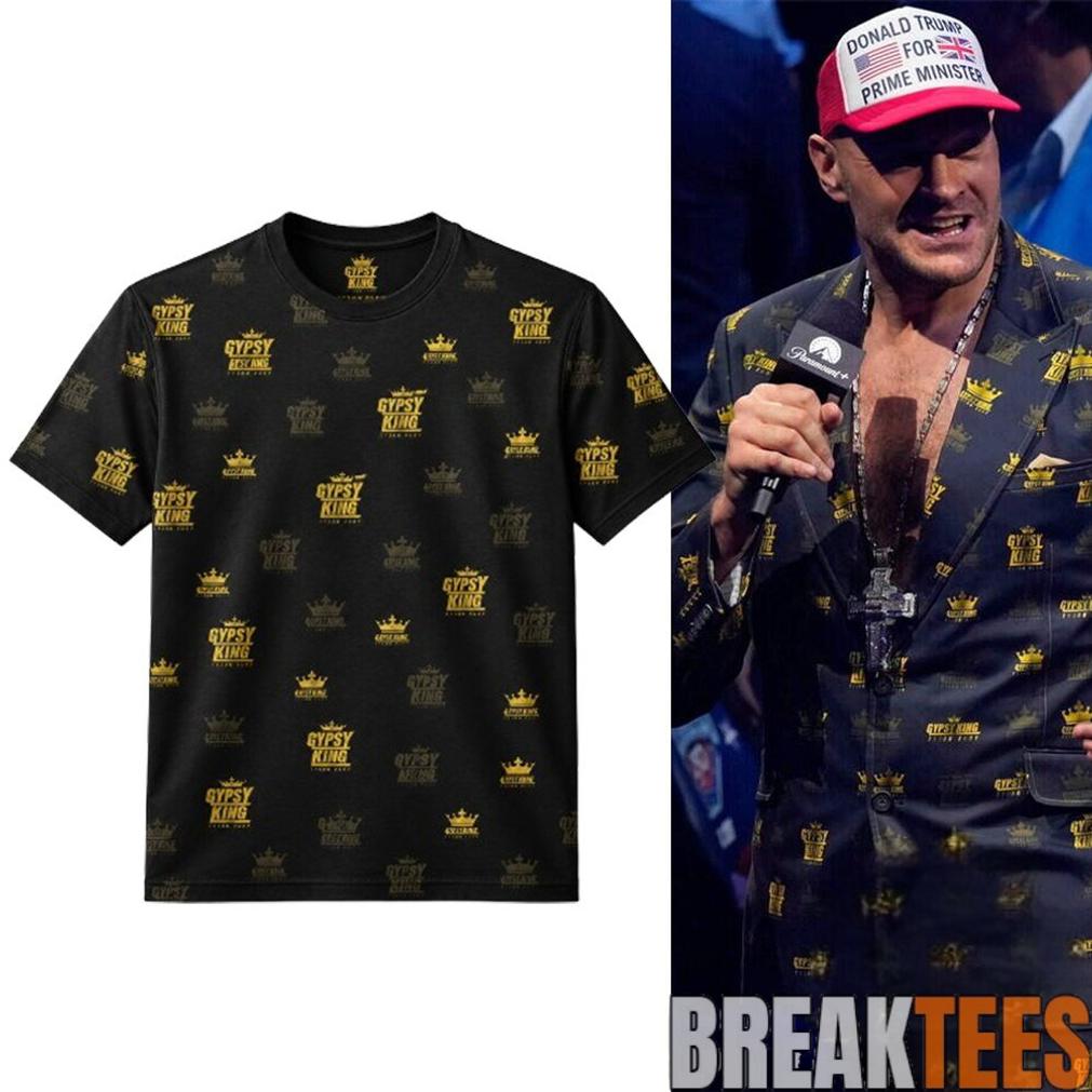 2026 Tyson Fury Gypsy King Crown Shirt At UFC 250